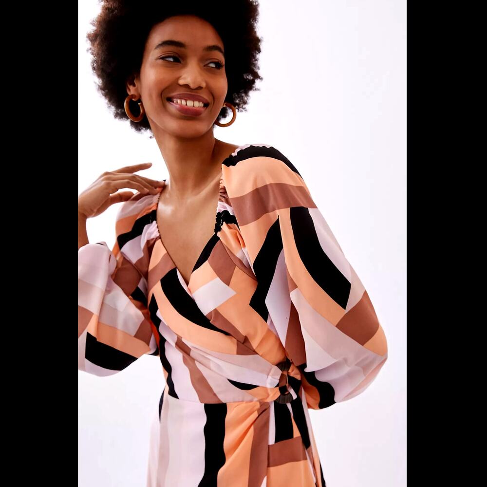 NWT Anthropologie Hutch Long Sleeve Wrap Mini Dress - SP - Picture 3 of 4